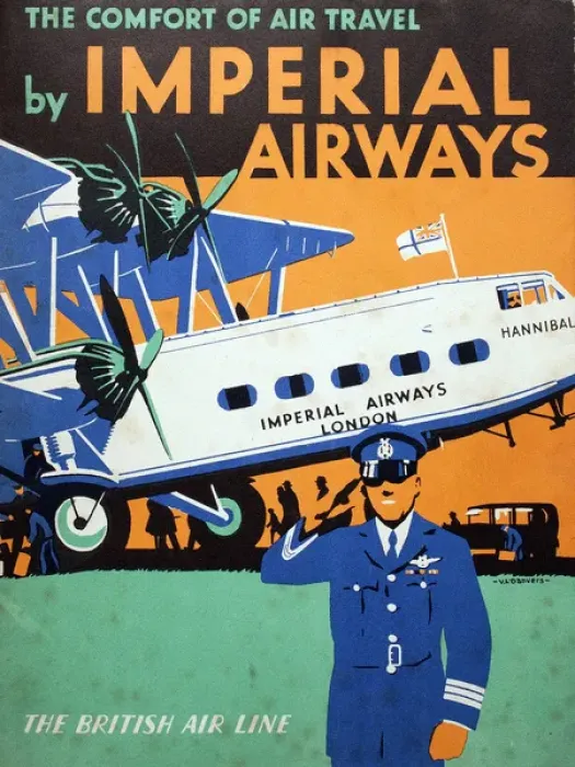 Framed Print : Poster, Imperial Airways Framed Print : Poster, Imperial Airways