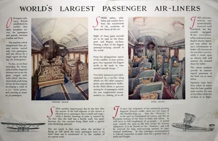 Framed Print : Poster, Imperial Airways Framed Print : Poster, Imperial Airways
