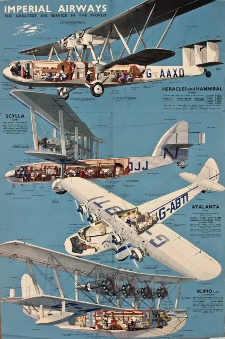 Framed Print : Poster, Imperial Airways Framed Print : Poster, Imperial Airways