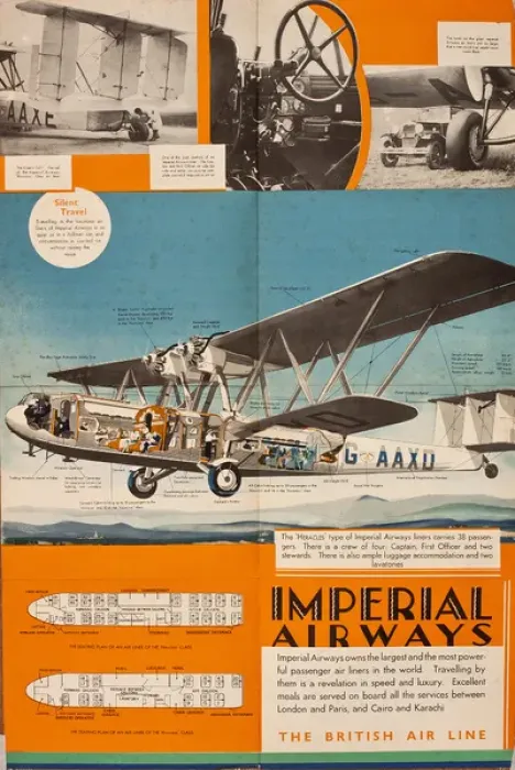 Framed Print : Poster, Imperial Airways Framed Print : Poster, Imperial Airways
