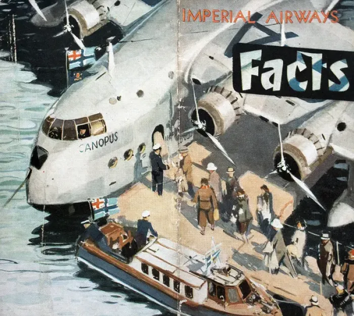Framed Print : Poster, Imperial Airways Facts Framed Print : Poster, Imperial Airways Facts