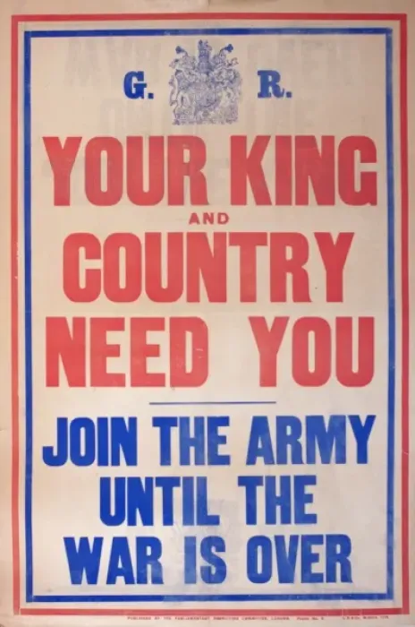 Framed Print : Poster, Your King and Country Need You Framed Print : Poster, Your King and Country Need You
