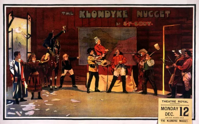Framed Print : Poster, The Klondyke Nugget bys F Cody Framed Print : Poster, The Klondyke Nugget bys F Cody