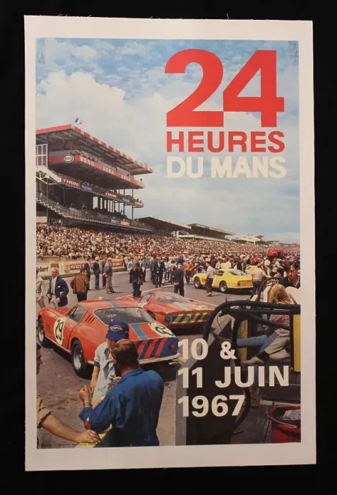 Framed Print : Poster, Le Mans 24 hour race, 10-11 June 1967 Framed Print : Poster, Le Mans 24 hour race, 10-11 June 1967
