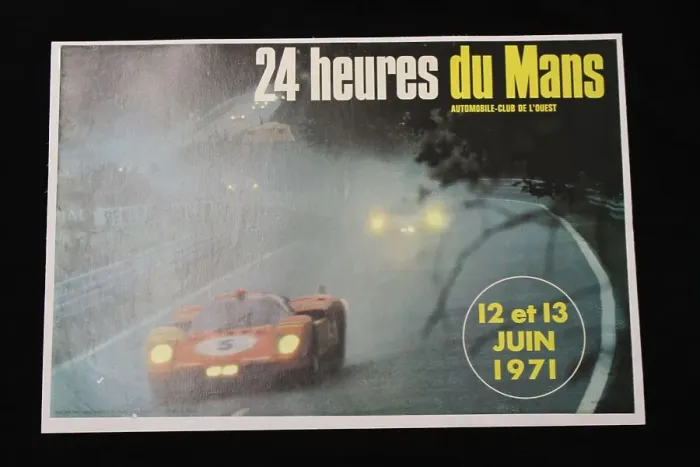 Framed Print : Poster, Le Mans 24 hour race, 12-13 June 1971 Framed Print : Poster, Le Mans 24 hour race, 12-13 June 1971