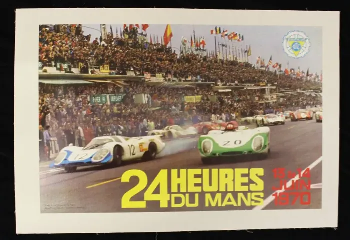 Framed Print : Poster, Le Mans 24 hours, 13-14 June 1970 Framed Print : Poster, Le Mans 24 hours, 13-14 June 1970