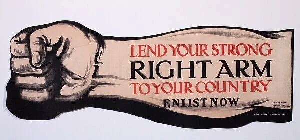 Poster, Lend Your Strong Right Arm to your Country