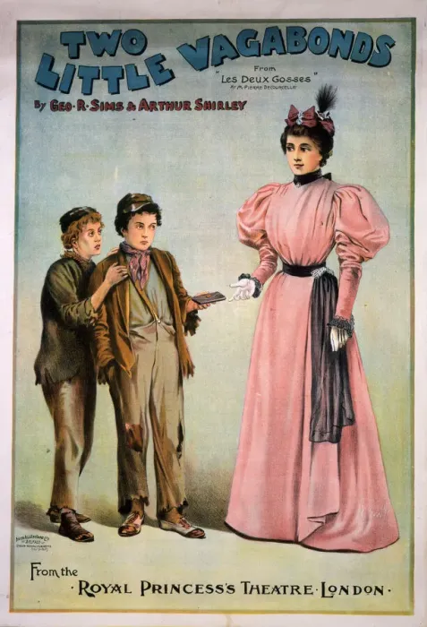 Framed Print : Poster, Two Little Vagabonds, Royal Princesss Theatre Framed Print : Poster, Two Little Vagabonds, Royal Princesss Theatre