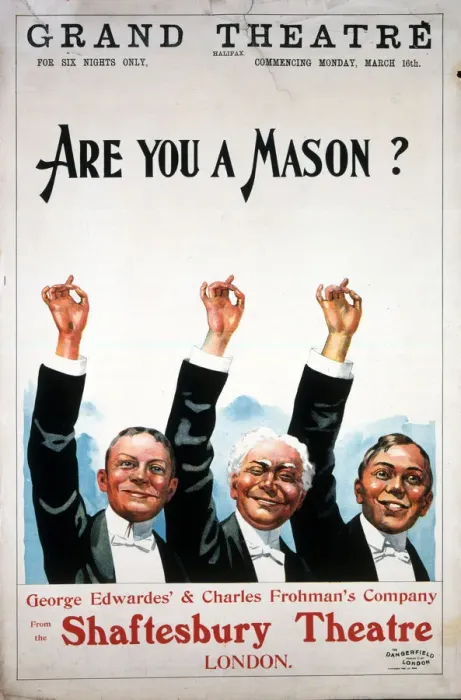 Framed Print : Poster, Are You A Mason, Grand Theatre, Halifax Framed Print : Poster, Are You A Mason, Grand Theatre, Halifax