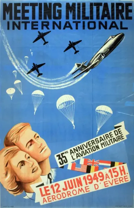 Framed Print : Poster, Meeting Militaire International Framed Print : Poster, Meeting Militaire International