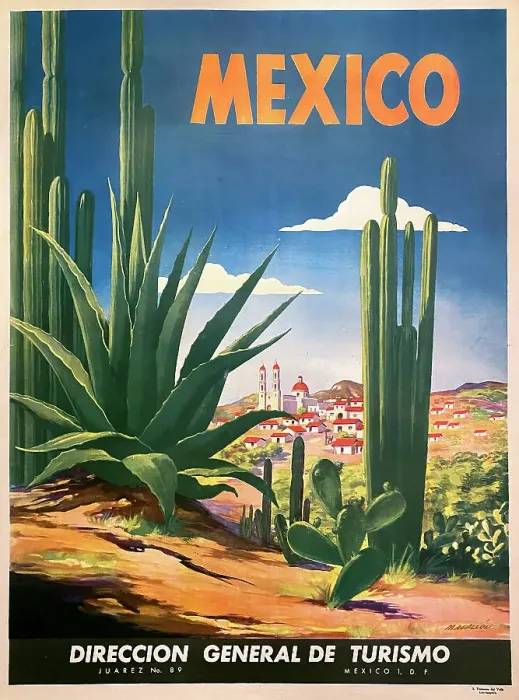 Framed Print : Poster, Mexico Framed Print : Poster, Mexico