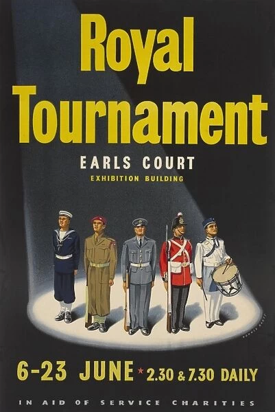 Poster of mixed units for the Royal Tournament 1956