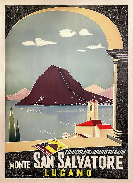 Poster, Monte San Salvatore, Lugano, Switzerland