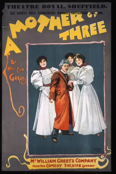 Framed Print : Poster, A Mother of Three, Theatre Royal, Sheffield Framed Print : Poster, A Mother of Three, Theatre Royal, Sheffield