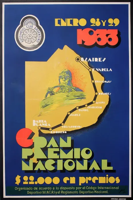 Framed Print : Poster, National Grand Prix, Argentina