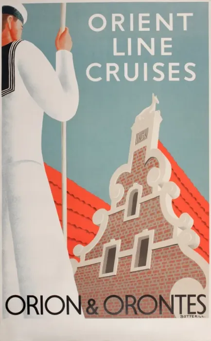 Framed Print : Poster, Orient Line Cruises Framed Print : Poster, Orient Line Cruises