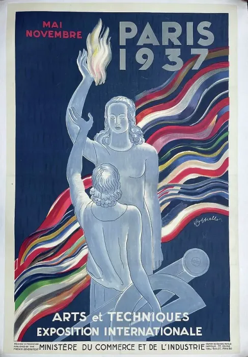 Framed Print : Poster, Paris 1937 International Exhibition Framed Print : Poster, Paris 1937 International Exhibition