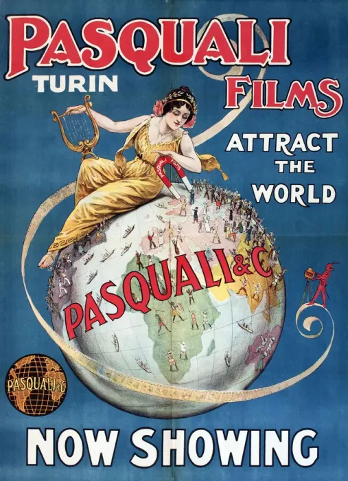 Framed Print : Poster, Pasquali Films, Turin Framed Print : Poster, Pasquali Films, Turin