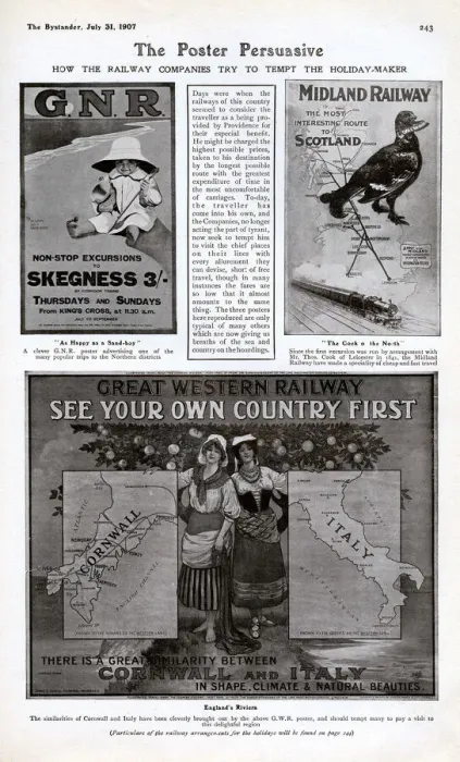 Framed Print : The poster persuasive, travel advertising, 1907 Framed Print : The poster persuasive, travel advertising, 1907