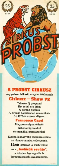 Framed Print : Poster, Probst Circus, Hungary Framed Print : Poster, Probst Circus, Hungary