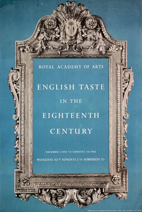 Framed Print : Poster, Royal Academy, English Taste in the 18th Century Framed Print : Poster, Royal Academy, English Taste in the 18th Century