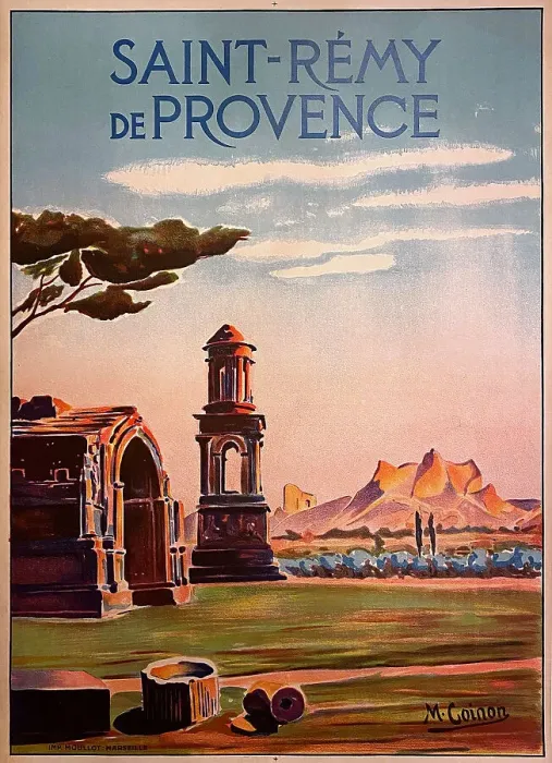 Framed Print : Poster, Saint-Remy de Provence, France Framed Print : Poster, Saint-Remy de Provence, France