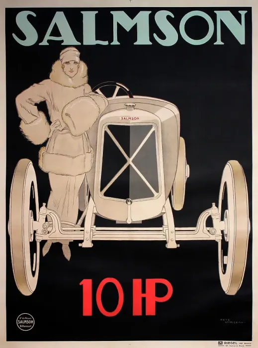 Framed Print : Poster, Salmson Cars 10 HP Framed Print : Poster, Salmson Cars 10 HP