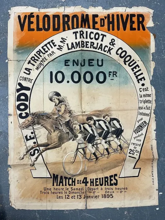 Framed Print : Poster, Samuel Cody, Velodrome d'Hiver, Paris Framed Print : Poster, Samuel Cody, Velodrome d'Hiver, Paris