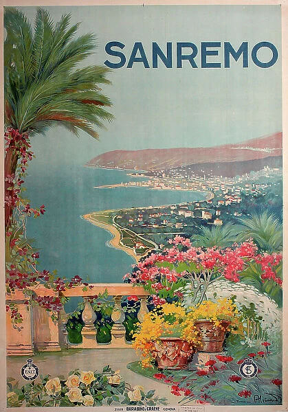 Poster, Sanremo, Italy