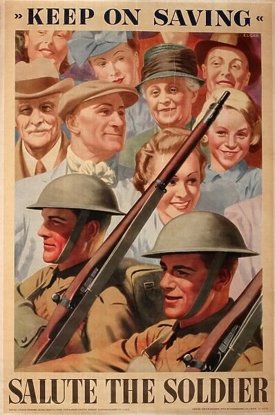 Poster, Keep on Saving, Salute the Soldier