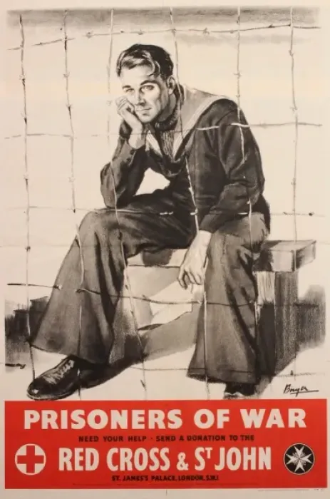 Framed Print : Poster seeking donations for Prisoners of War