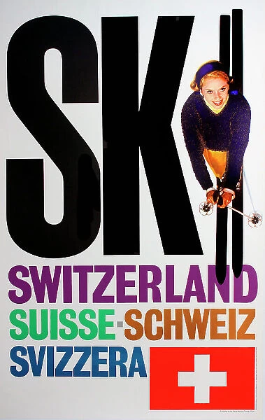 Poster, Ski Switzerland