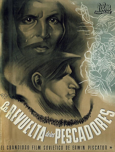Poster of a Soviet popular film called Revolt