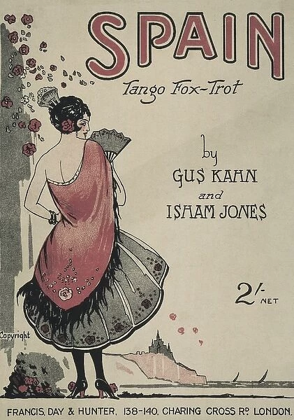 Poster Spain - Tango fox-trot by Gus Kahn