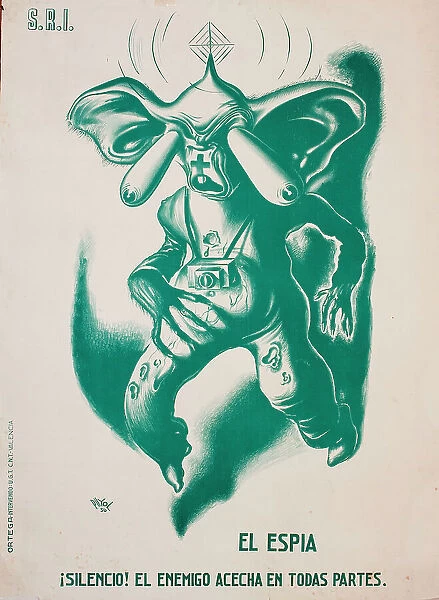 Poster, The Spy, Spanish Civil War