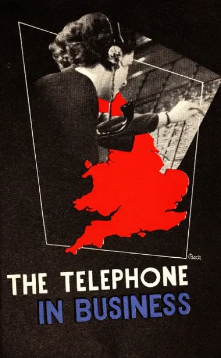 Framed Print : Poster, The Telephone in Business Framed Print : Poster, The Telephone in Business