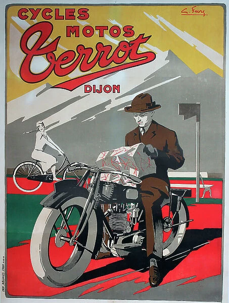Poster, Terrot Motor Cycles, Dijon, France
