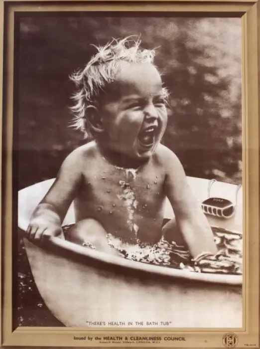 Framed Print : Poster, Theres Health in the Bath Tub Framed Print : Poster, Theres Health in the Bath Tub