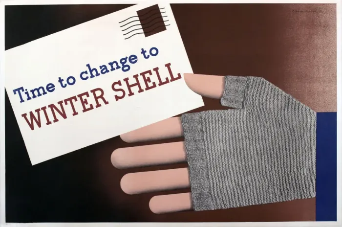 Framed Print : Poster, Time to change to Winter Shell Framed Print : Poster, Time to change to Winter Shell