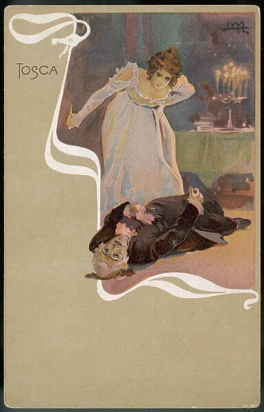 POSTER FOR TOSCA 1900