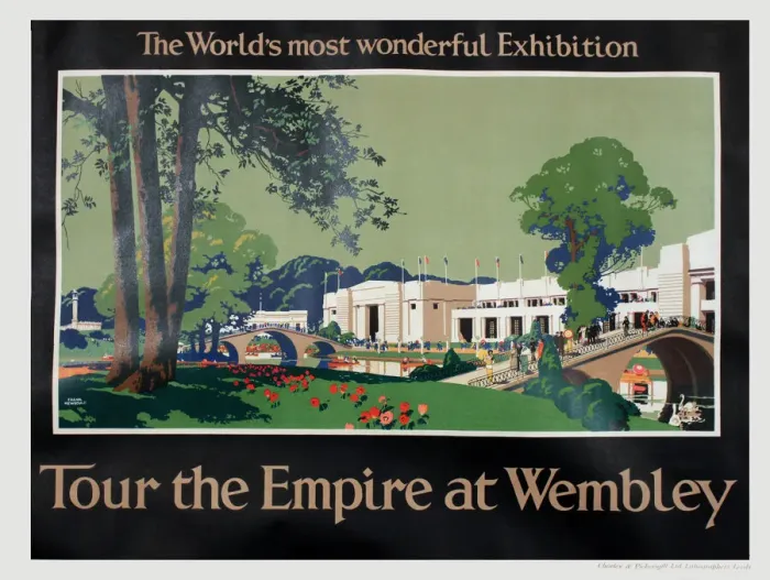 Framed Print : Poster, Tour the Empire at Wembley - the Worlds most wonderful Exhibition Framed Print : Poster, Tour the Empire at Wembley - the Worlds most wonderful Exhibition