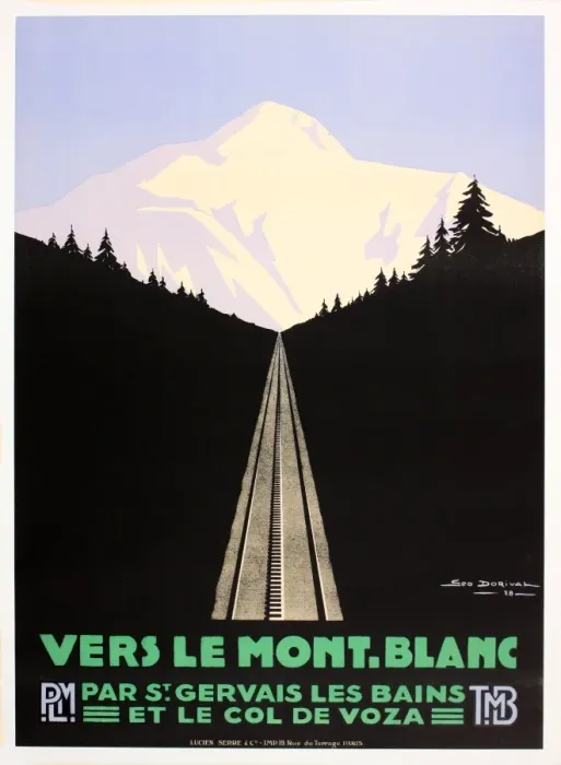 Framed Print : Poster, travel to Mont Blanc Framed Print : Poster, travel to Mont Blanc