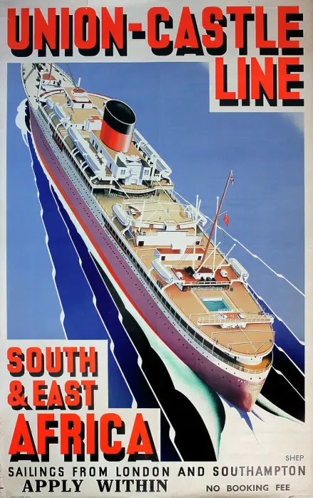 Framed Print : Poster - Union-Castle Line - South & East Africa (Pretoria C) Framed Print : Poster - Union-Castle Line - South & East Africa (Pretoria C)