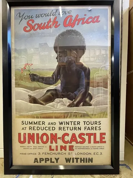 Framed Print : Poster, Union Castle Line, tours to South Africa Framed Print : Poster, Union Castle Line, tours to South Africa