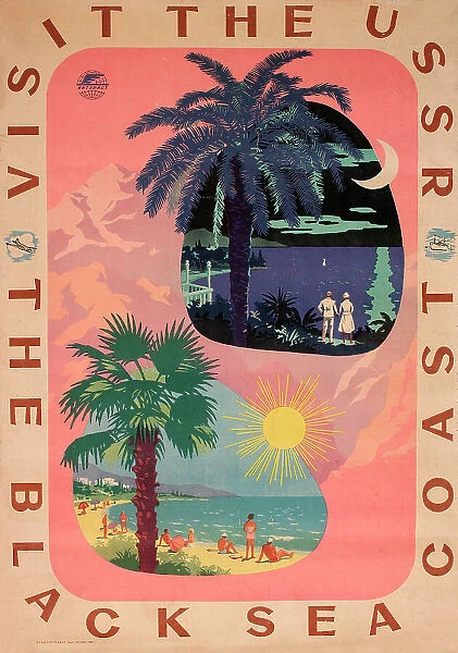 Poster, Visit the USSR, Black Sea Coast