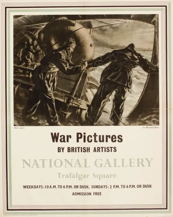 Framed Print : Poster, War Pictures by British Artists, National Gallery Framed Print : Poster, War Pictures by British Artists, National Gallery