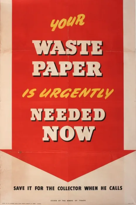 Framed Print : Poster, Your Waste Paper is Urgently Needed Now Framed Print : Poster, Your Waste Paper is Urgently Needed Now
