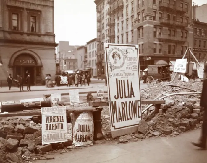 Framed Print : Bill Posters, New York Framed Print : Bill Posters, New York