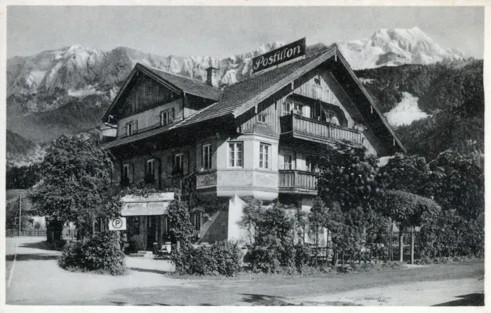 Framed Print : Postillon Guesthouse and butchers shop - Garmisch-Partenkirchen Framed Print : Postillon Guesthouse and butchers shop - Garmisch-Partenkirchen