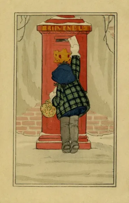 Framed Print : Posting an Xmas letter Framed Print : Posting an Xmas letter